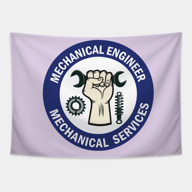 Mechnical Engineer Services Desig for Mechanical Engineers Tapestry by ArtoBagsPlus