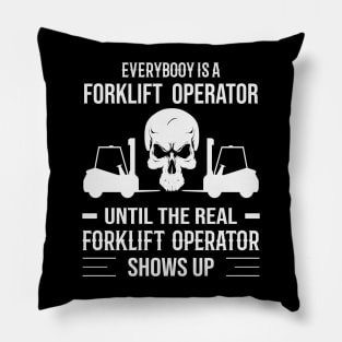 Funny Forklift Operator Saying Warehouse Pillow