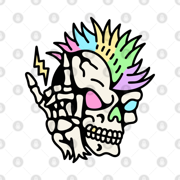 Skull punk by Bojes Art