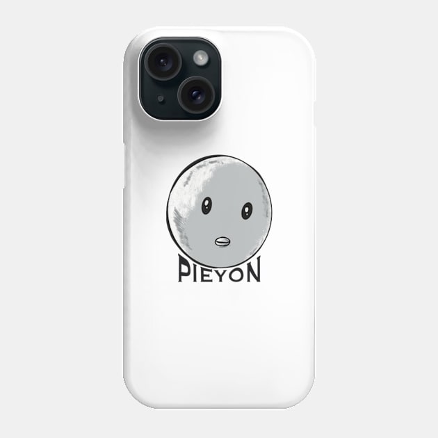 Oshi no Ko or My Star Anime Characters Pieyon the Chick Head Muscle Man with Aesthetic Black Lettering in Black and White Phone Case by Animangapoi