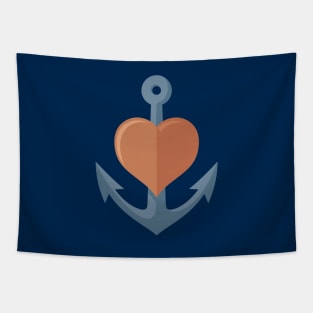 Anchor with Heart Tapestry