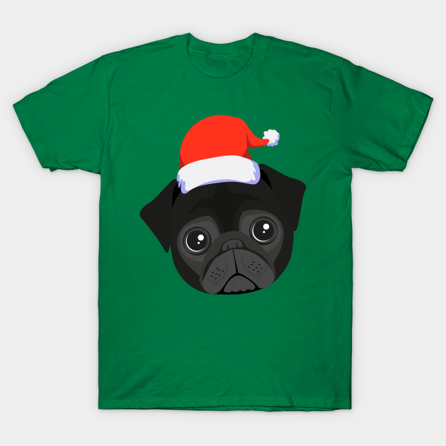 Disover Black Pug Christmas - Christmas Pug - T-Shirt