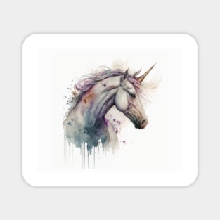 Unicorn Watercolour Painting Magnet