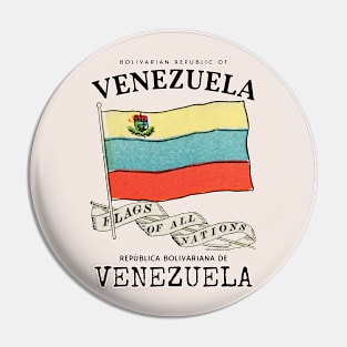 Classic Venezuela Country Flag Pin