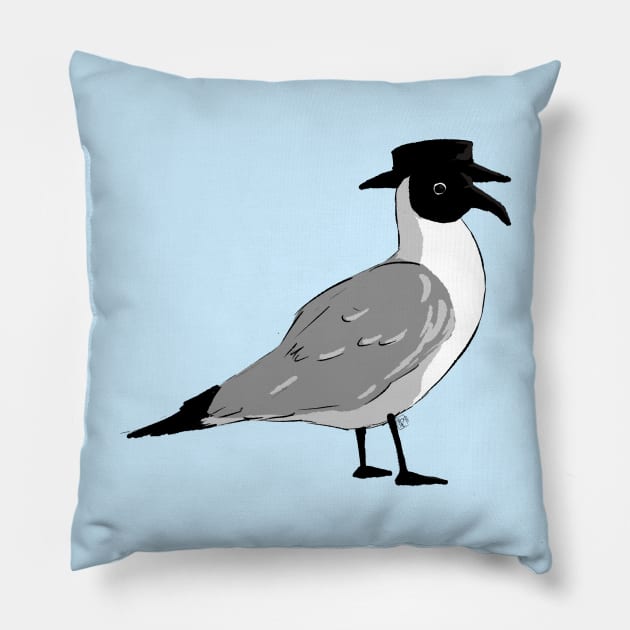 Plague doctor gull Pillow by AlexTal