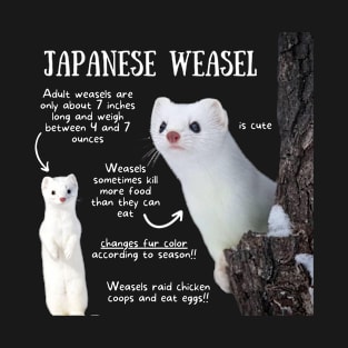 Animal Facts - Japanese Weasel T-Shirt