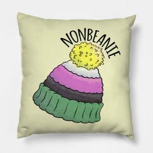 Nonbinary Pride Beanie Pillow