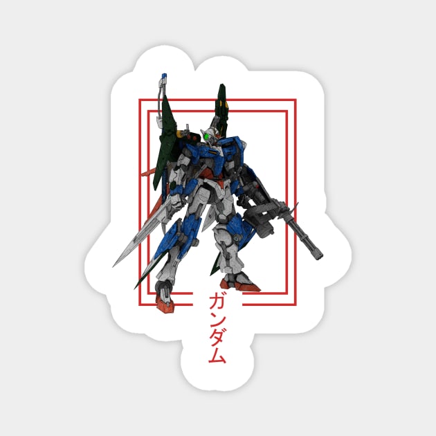 GN-001 Gundam Exia Magnet by gblackid