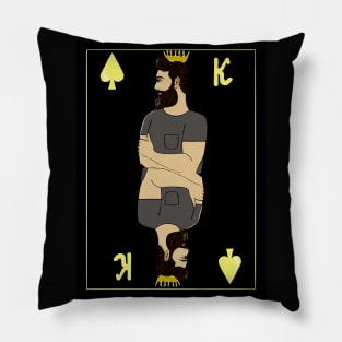 Playing black card King Pillow