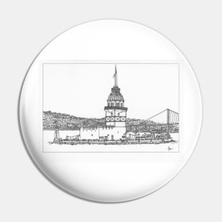 Istanbul Maidens Tower Pin