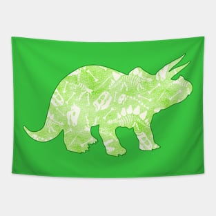 Dino Dig acid green Tapestry