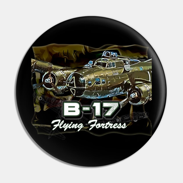 B17 Flying Fortress Pin by aeroloversclothing