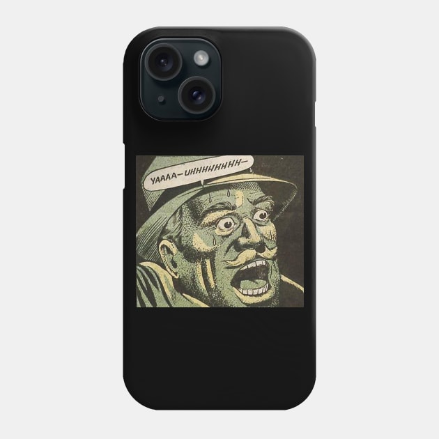 Fearful man in green Phone Case by Comic Dzyns