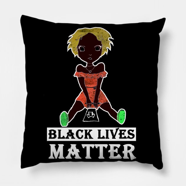 black lives matter Pillow by loulousworld