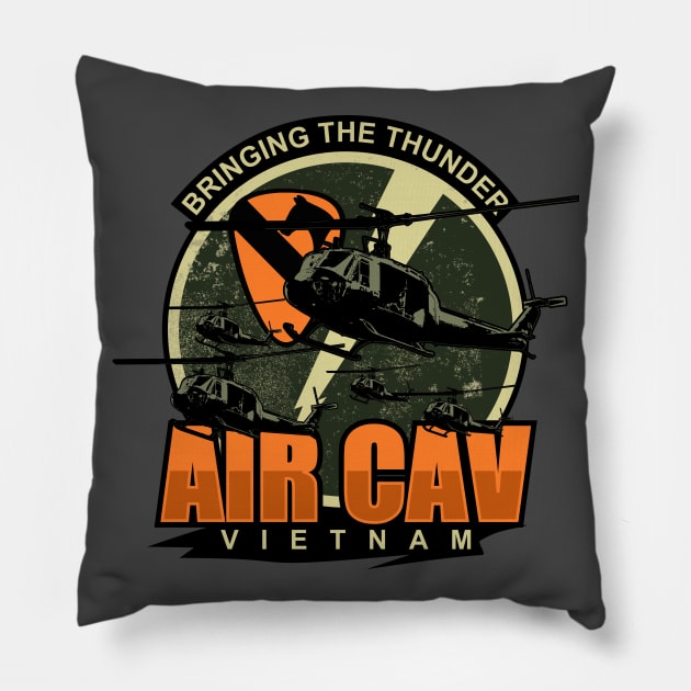 Air Cav Vietnam Patch (distressed) Pillow by TCP