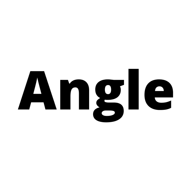 Angle Black Text Typography by Word Minimalism