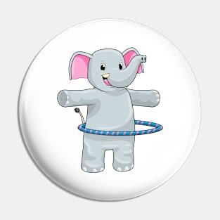 Elephant at Sports with Fitness tires Pin