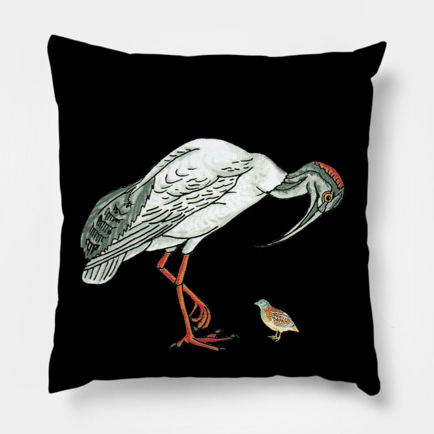 Australian Bin Chicken with Button Quail Pillow by VibeCeramicStudios