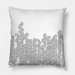 Geometric pattern black and white Pillow