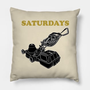 Saturdays Lawnmower Pillow