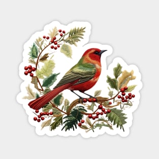 Grandma's embroidered Christmas spirit Magnet