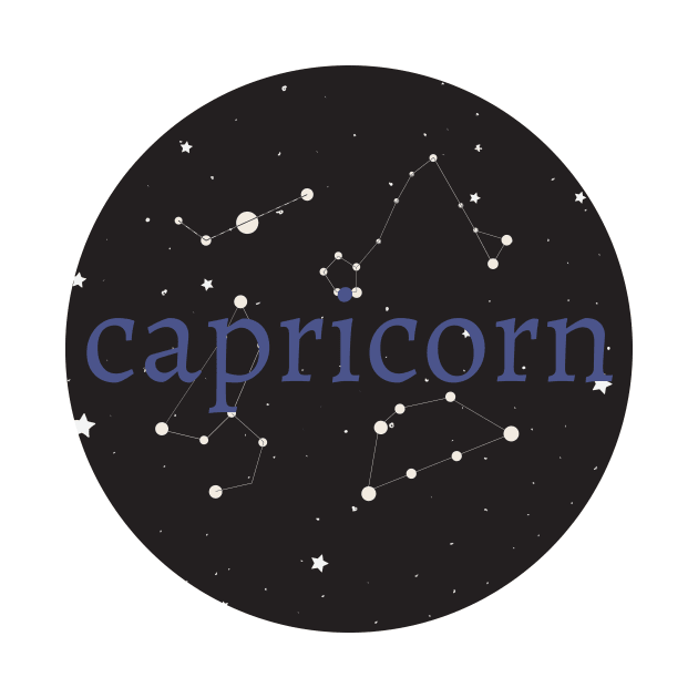 Capricorn Zodiac Star Sign Circle by magicae
