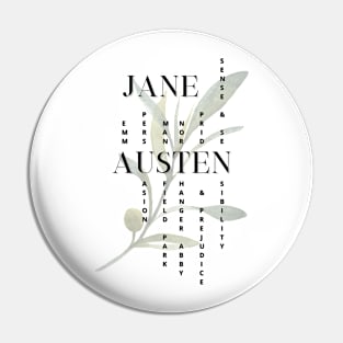 Jane Austen novels design Pin