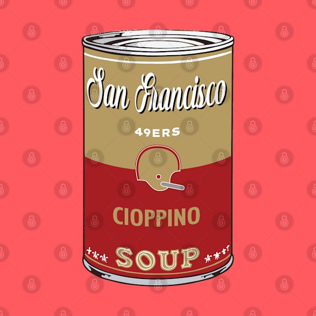San Francisco 49ers Soup Can by Rad Love