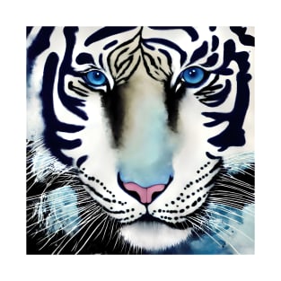 Lucky Tiger Blue Eyes T-Shirt