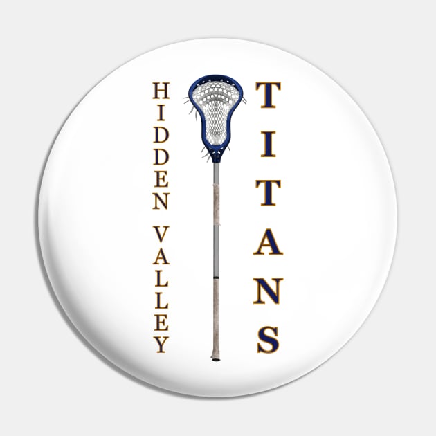 Titans Lax Pin by 752 Designs