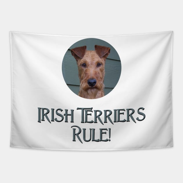 Irish Terriers Rule! Tapestry by Naves