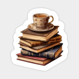 Books & Coffee Magnet