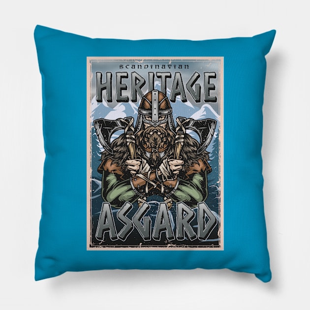 Asgard Heritage Pillow by BearWoodTreasures