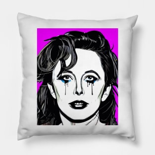 Elona Twit crying into the deep abyss, cute candy monster vintage pop art explosion Pillow