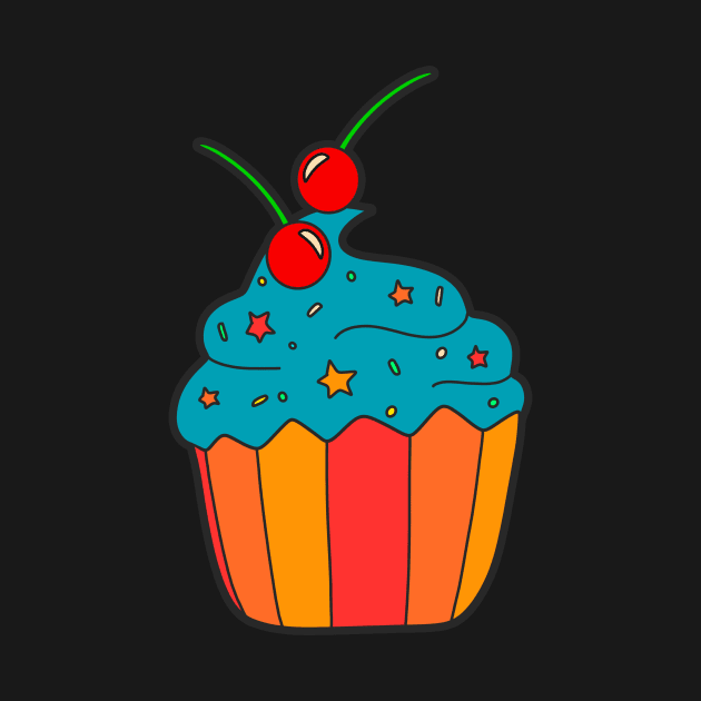 Cupcake by Kelly Louise Art