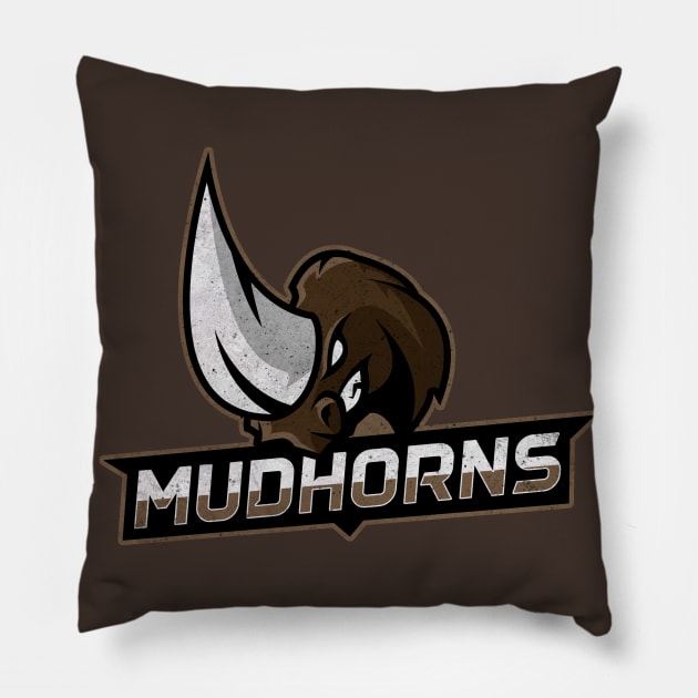 Arvala-7 Mudhorns Pillow by DesignsByDrew