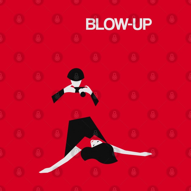 Blow Up fan art minimal cinema design poster Michelangelo Antonioni by Rozbud