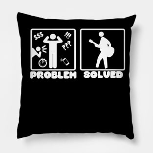 Problem Solved Guitar Pillow