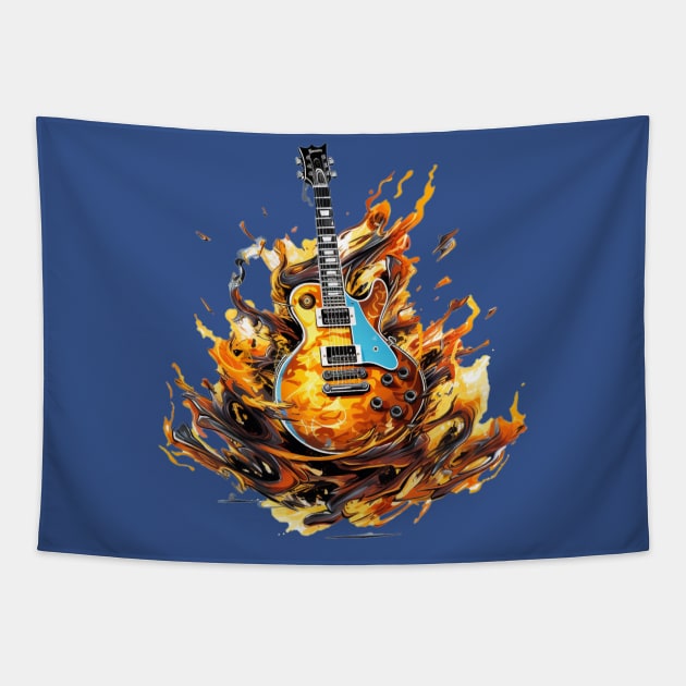 Guitar Deconstruction Tapestry by Jason's Finery