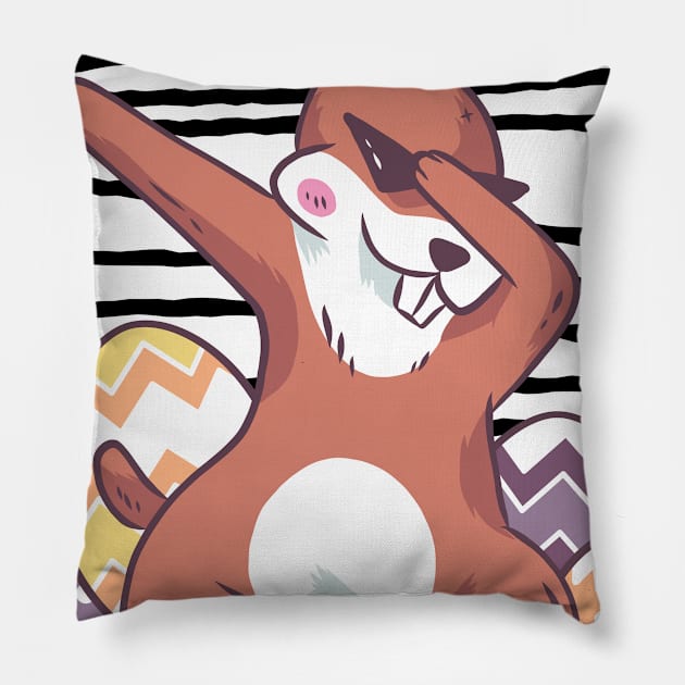Dabbing Hase Pillow by Juster00