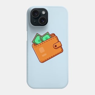 Wallet And Money Cartoon Phone Case