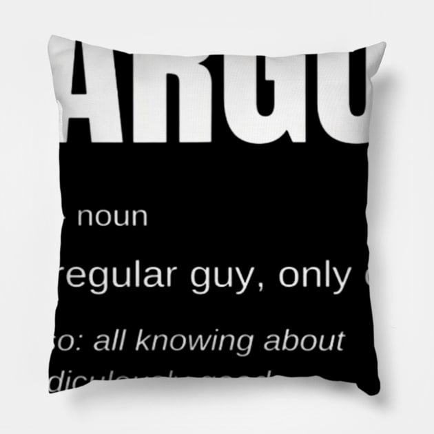 Funny Car Guy T-shirt Gift Car Guy Definition Pillow by rebadel