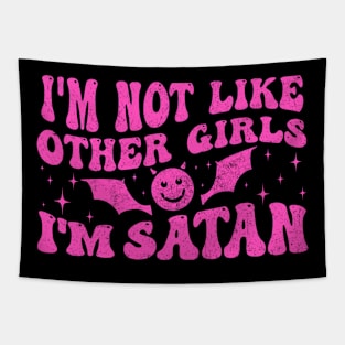 Funny I'm Not Like Other Girls I'm Satan Tapestry