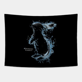 Water illustration “Rabbit“ Tapestry