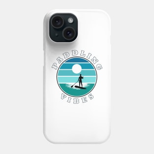 Paddling Vibes -retro- Paddle Boarder Phone Case