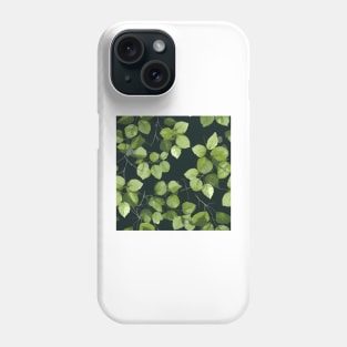 Green Leaves Pattern 4 Phone Case