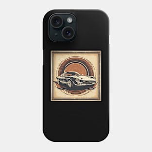 retro car vintage frame old money Phone Case