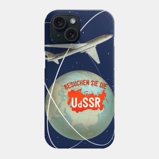 Vintage Travel Poster Russia Visit the USSR Phone Case