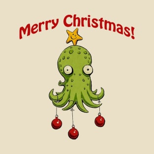 Christmas Cephalopod Merch T-Shirt