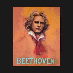 Beethoven Gold - Portrait of the composer by David Adickes T-Shirt